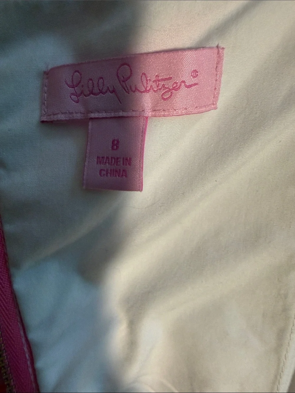 Lilly Pulitzer Pink & Orange Strapless Printed Dress - Picture 5 of 5